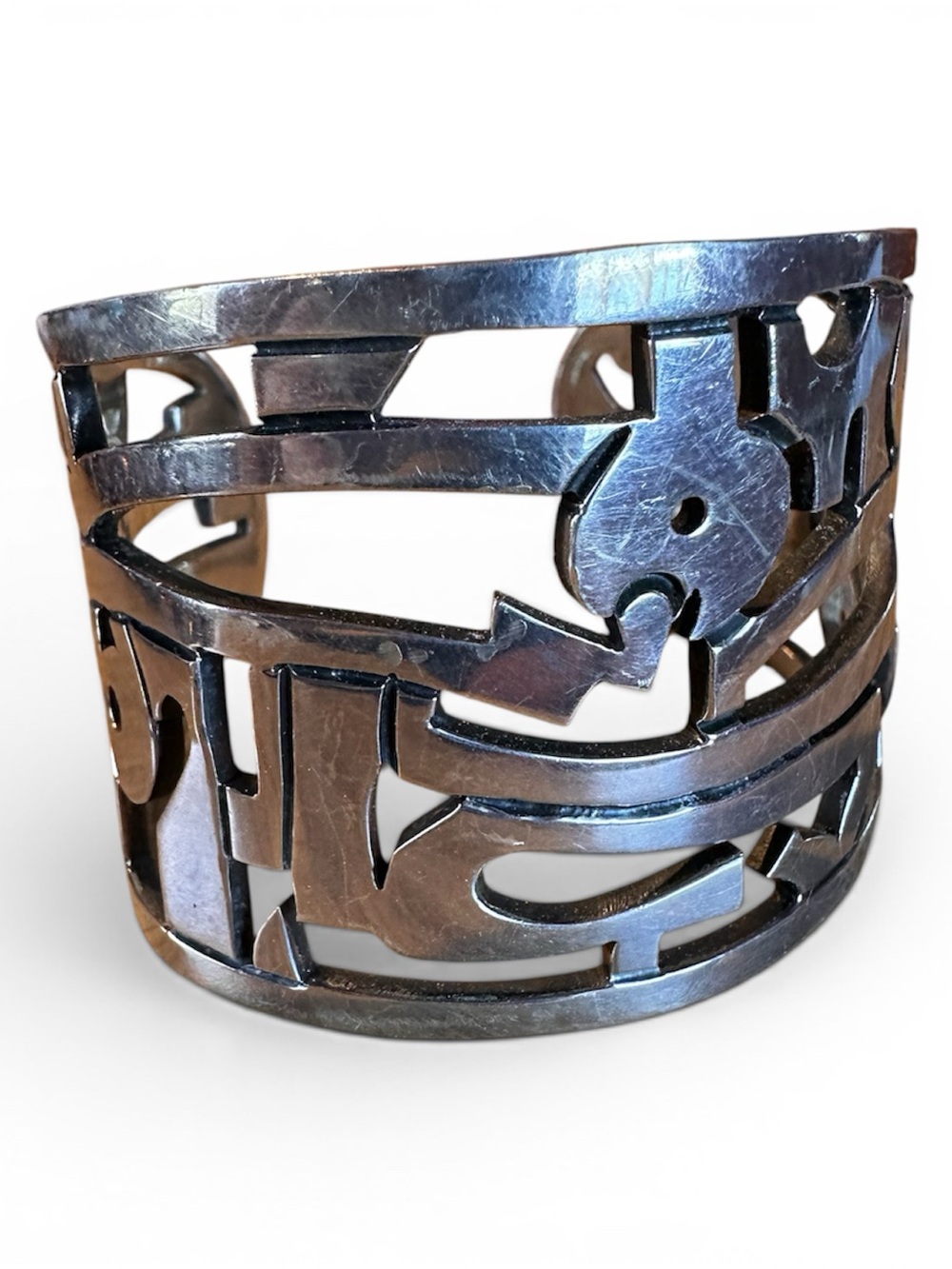 Vintage Taxco Silver Cuff Bracelet